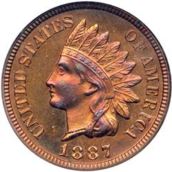 1887 Indian Cent NGC PF65RD