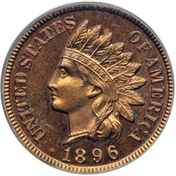 1896 Indian Head 1C PCGS PF65 RD