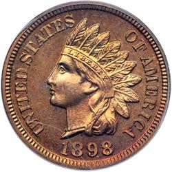 1898 Indian Head 1C PCGS PF65 RD