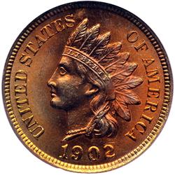 1902 Indian Head 1C NGC MS66