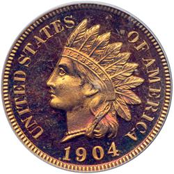 1904 Indian Head 1C PCGS PF65 RDCAM