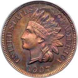1907 Indian Head 1C PCGS PF65 RD