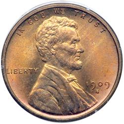 1909-S Lincoln 1C. VDB