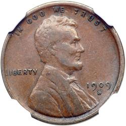 1909-S Lincoln 1C. VDB NGC VF25