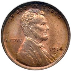 1914-D Lincoln 1C NGC MS65
