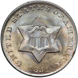 1851 Silver 3C