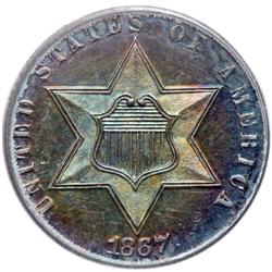 1867 Silver 3C