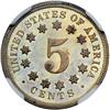 Image 2 : 1869 Shield 5C NGC Proof 65