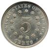 Image 2 : 1876 Shield 5C NGC MS65