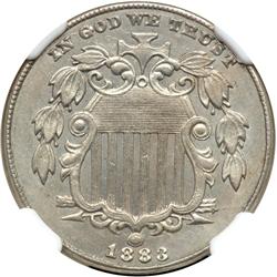 1883 Shield 5C NGC MS63
