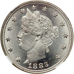 1883 Liberty 5C. Without CENTS NGC MS67