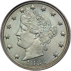 1883 Liberty 5C. Without CENTS