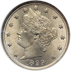 1899 Liberty 5C NGC MS66