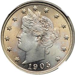 1905 Liberty 5C NGC MS66