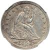 Image 1 : 1853 Liberty Seated 25C. Arrows & Rays NGC EF45