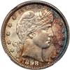 Image 1 : 1898 Barber 25C NGC MS64