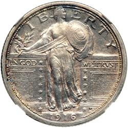 1916 Liberty Standing 25C