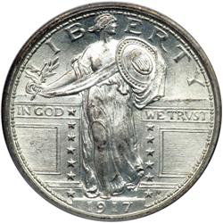 1917 Liberty Standing 25C. Type 1