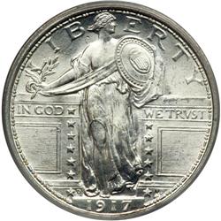1917-D Liberty Standing 25C. Type 1