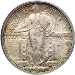 1917-D Liberty Standing 25C. Type 1