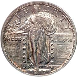 1917-D Liberty Standing 25C. Type 2