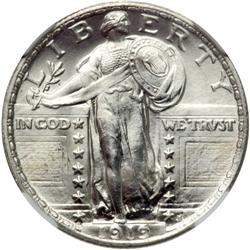 1919 Liberty Standing 25C NGC MS67