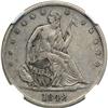Image 1 : 1842-O Liberty Seated 50C. Med Date Rev 1842 NGC EF40