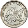 Image 2 : 1846 Liberty Seated 50C. Med Date NGC MS63