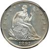 Image 1 : 1891 Liberty Seated 50C NGC MS66