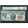 Image 1 : 1869, $1 United States Note. PMG Choice Uncirculated 64