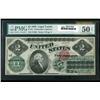 Image 1 : 1862, $2 United States Note. PMG Net About Uncirculated