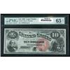 Image 1 : 1880, $10 United States Note PMG Gem Uncirculated 65EPQ