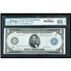 Image 1 : 1914, $5 Federal Reserve Note. PMG Gem Uncirculated 65E