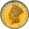 Image 1 : 1862 $1 Gold Indian