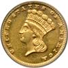 Image 1 : 1871 $1 Gold Indian