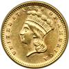 Image 1 : 1873 $1 Gold Indian. Open 3