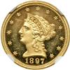 Image 1 : 1897 $2.50 Liberty NGC PF62 UC