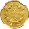Image 2 : 1857 $3 Gold NGC AU55