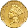Image 1 : 1861 $3 Gold