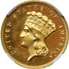 Image 1 : 1869 $3 Gold NGC PF65 UC