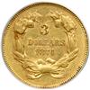 Image 2 : 1874 $3 Gold