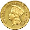 Image 1 : 1874 $3 Gold NGC AU55