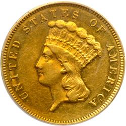 1876 $3 Gold