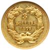 Image 2 : 1877 $3 Gold NGC AU55