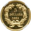 Image 2 : 1881 $3 Gold NGC PF65 CAM
