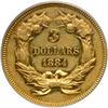 Image 2 : 1884 $3 Gold