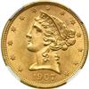 1907-D $5 Liberty NGC MS63