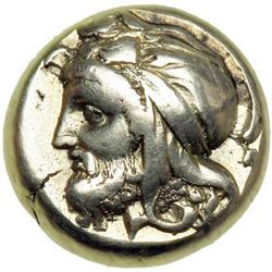 Ionia, Phokaia, c. 387-326 BC. Electrum Hekte (2.53 g). AEF