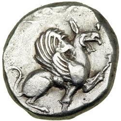 Ionia, Teos, c. 510-490 BC. AR Stater (11.87 g). VF