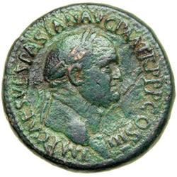 Jewish Coinage. Roman Judaea Capta Series. Vespasian, 69-79 CE. AE Sestertius minted at Rome, 71 CE.